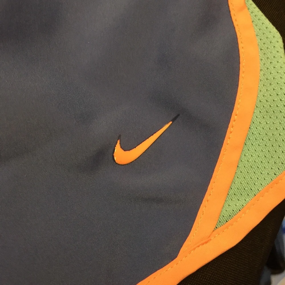 Nike-Running‎ Shorts-Blue w/Pink, Size:Youth XLarge